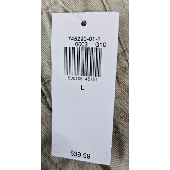 Old Navy Womens Comfort Waistband Tan Chino High Rise Ankle Pants Elastic Size L - Picture 6 of 12